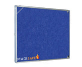 Magiboards Fire Retardant Blue Felt Lockable Noticeboard Display Case Portrait 600x900mm - GX1A02PFRBLU DD